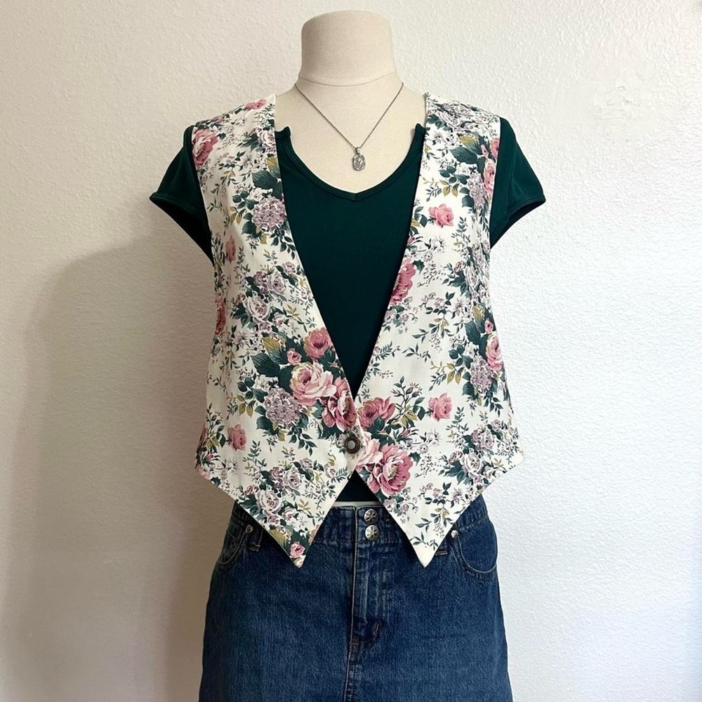 Floral Print Women's Vest